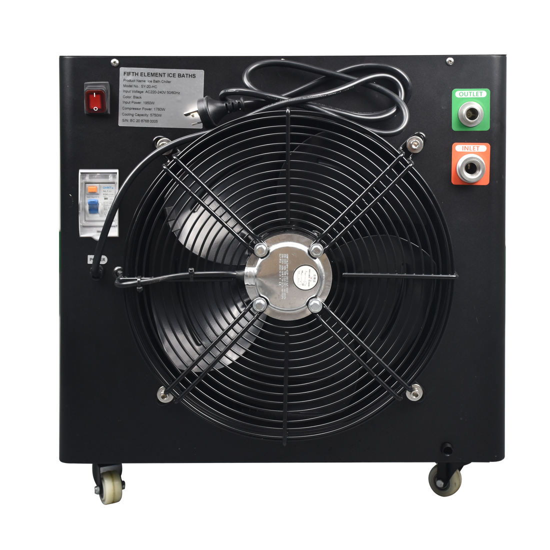 'THE COMMERCIAL' Ice Bath and chiller package Fifth Element Ice Baths